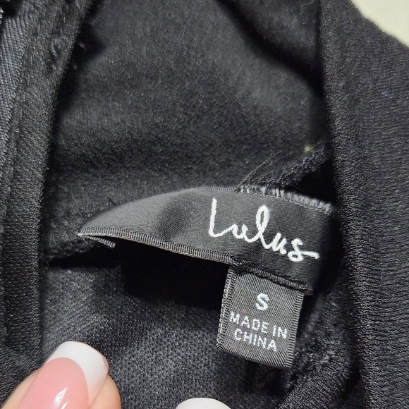 Lulus Keep It Interesting Black Cutout One-Shoulder Maxi Dress S Wedding Party - Picture 9 of 9